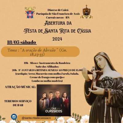 Bairro Alto de Santa Rita vive a festa da sua padroeira: neste sábado tem jantar com The Clássicos