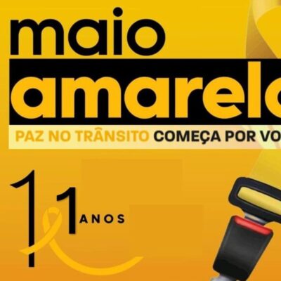 Campanha Maio Amarelo é lançada no RN com alerta sobre prevenção de acidentes de trânsito
