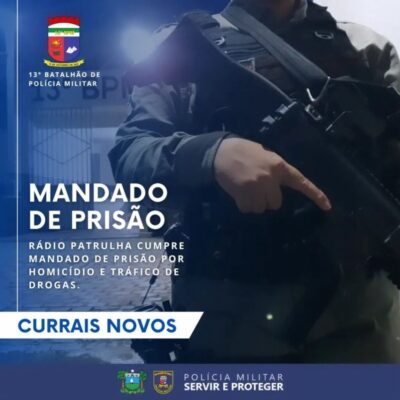 Foragido da justiça é capturado em Currais Novos