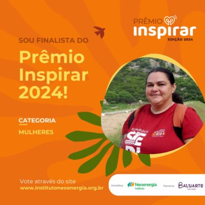 Currais-novense concorre a Prêmio Inspirar, do Instituto Neoenergia. Saiba como votar