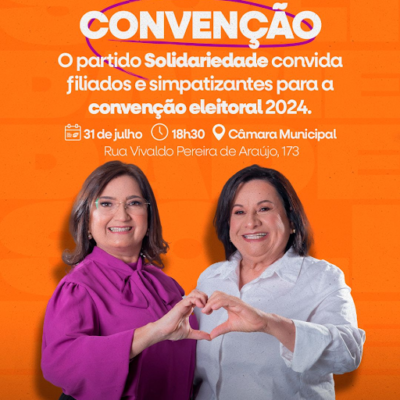 Convenção do Solidariedade será dia 31 de julho em Currais Novos