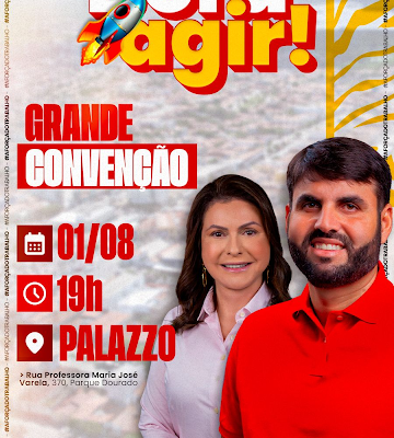 Convenção do PT com a Chapa Lucas e Milena será realizada no dia 1º de agosto em Currais Novos