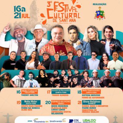 Confira as atrações do Festival Cultural