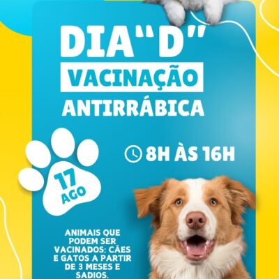 Currais Novos: Saúde realiza dia “D” de vacinação antirrábica