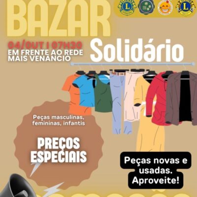 Lions promove “Bazar Solidário” em Currais Novos