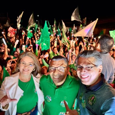 Lourival e Neidinha lideram grande carreata em Lagoa Nova rumo à vitória em 6 de outubro