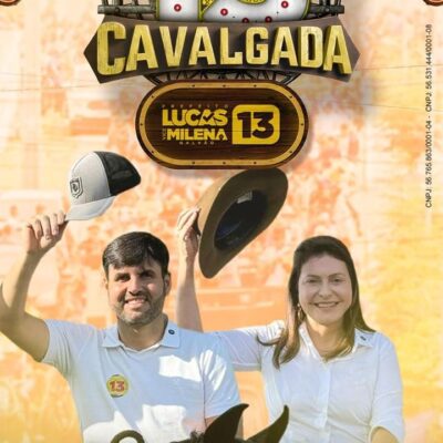 Currais Novos se prepara para a cavalgada 13, evento promovido Lucas e Milena Galvão