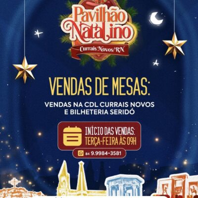 Venda de Mesas para o Pavilhão Natalino 2024 Começa na Próxima Terça-feira
