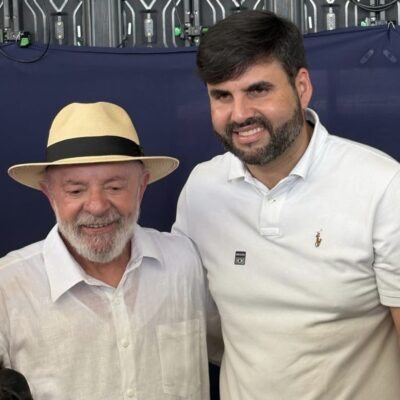 Prefeito Lucas de Currais Novos-RN,participou da inauguração da Barragem de Oiticica ao lado do presidente Lula