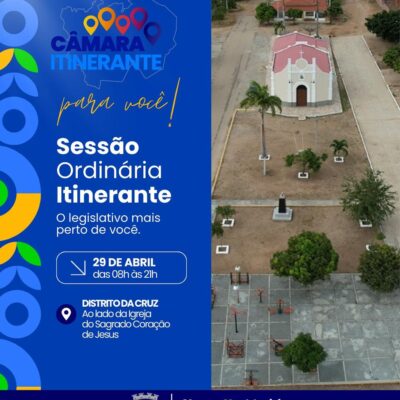 Distrito da Cruz recebe 1ª edição do “Câmara Itinerante” nesta terça-feira (29)