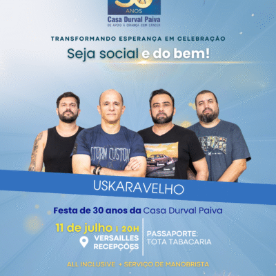 30 anos Casa Durval Paiva: Uskaravelho promete uma noite de sucessos do rock nacional
