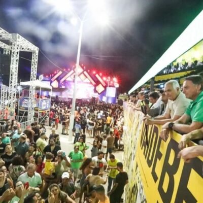 Bolsonaro encerra segundo dia do Rota 22 pelo RN com participação no Mossoró Cidade Junina