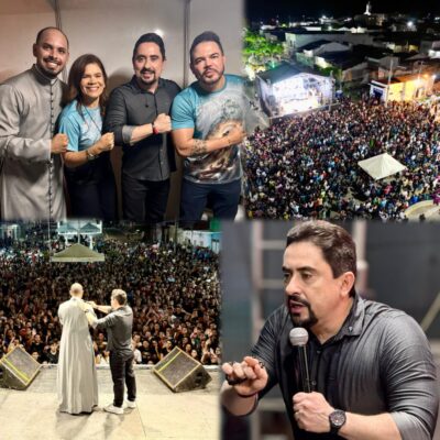 Noite de bênçãos marca encerramento do Mês Mariano em Campo Redondo com show do missionário Geraldinho