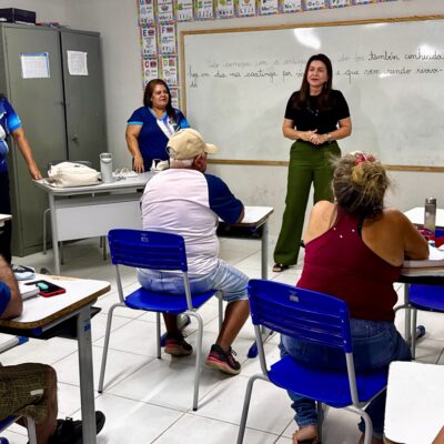 Milena Galvão visita Escola Municipal Trindade Campelo em Currais Novos