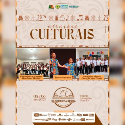 Contagem regressiva para o Sabores da Serra com Maria Gadú e Waldonys em Tenente Laurentino; últimas mesas à venda