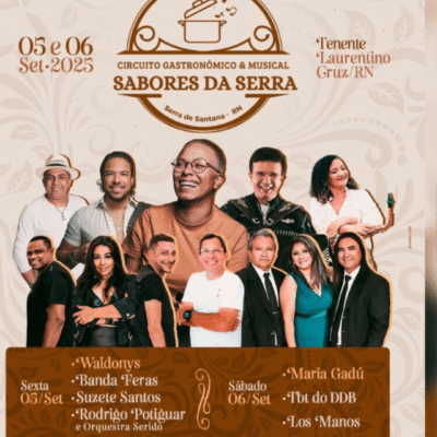 Contagem regressiva para o Sabores da Serra com Maria Gadú e Waldonys em Tenente Laurentino; últimas mesas à venda