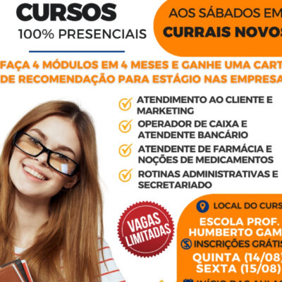 Oportunidade: Cursos profissionalizantes chegam a Currais Novos com promoção especial