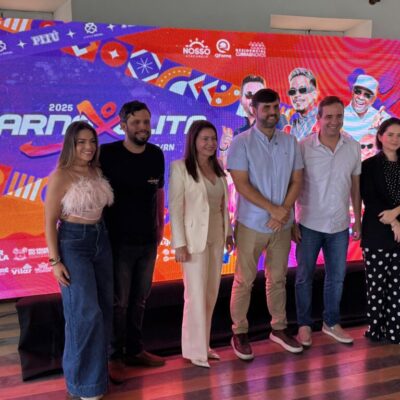 Lançamento da parceria do Nota Potiguar no Carnaxelita 2025