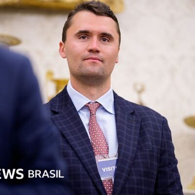 Balas com inscrições antifascistas relacionadas a suspeito de matar ativista conservador nos EUA