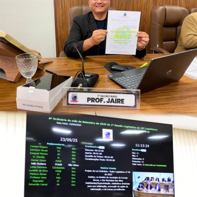 Câmara aprova PL de autoria do Prof. Jaire que institui o Dia Municipal das Altas Habilidades/Superdotação