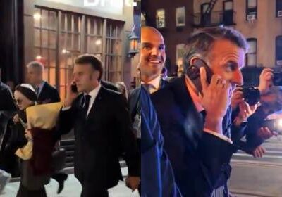 Macron é impedido de passar em Nova York para comitiva de Trump