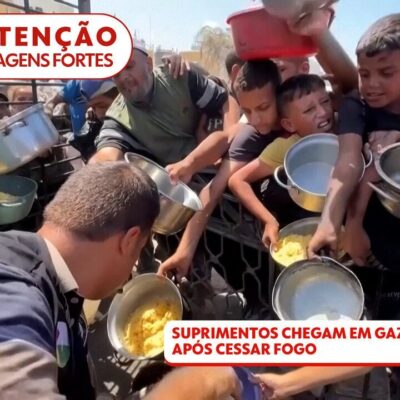 Ajuda humanitária chega a Gaza durante cessar-fogo em 11 de outubro de 2025