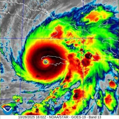 Furacão Melissa categoria 5 toca solo da Jamaica e segue para Cuba