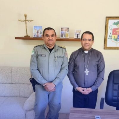 Comando do CPR-II realiza visita ao Bispo Dom Antônio Ranis em Caicó