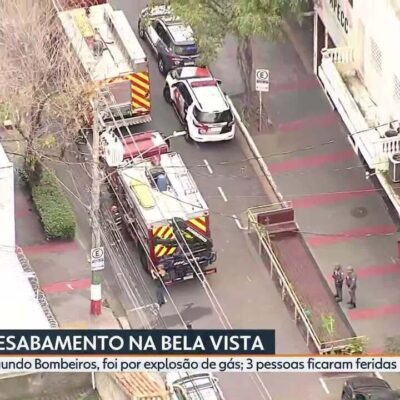 Teto desaba após explosão de gás em restaurante de Henrique Fogaça em SP