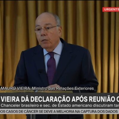 Vieira destaca conversa produtiva com Marco Rubio sobre tarifaço e reunião Lula-Trump