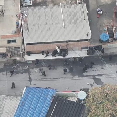 Vídeo de drone mostra homens armados antes da megaoperação no Complexo do Alemão