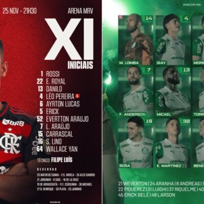 Atlético-MG e Flamengo se enfrentam com mudanças para o Brasileirão