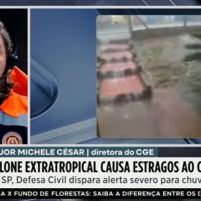 Ciclone provoca alerta em capitais do Sul e mobiliza defesas civis