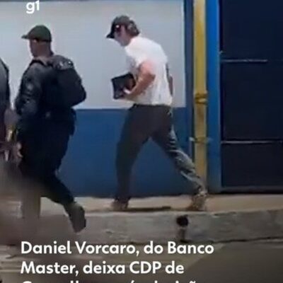Daniel Vorcaro, dono do Banco Master, deixa prisão em Guarulhos com tornozeleira