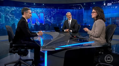 Despedida de Bonner do JN ocorre no aniversário de Renata Vasconcellos na bancada