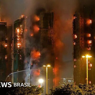 Incêndio em condomínio de Hong Kong deixa ao menos 128 mortos