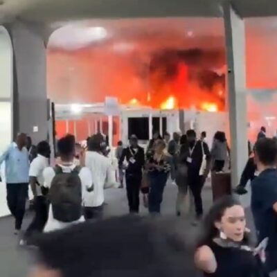 Incêndio na COP30 em Belém é controlado sem feridos e negociações seguem