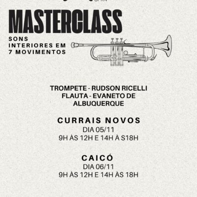 Filarmônica UFRN realiza masterclasses de trompete e flauta no Seridó