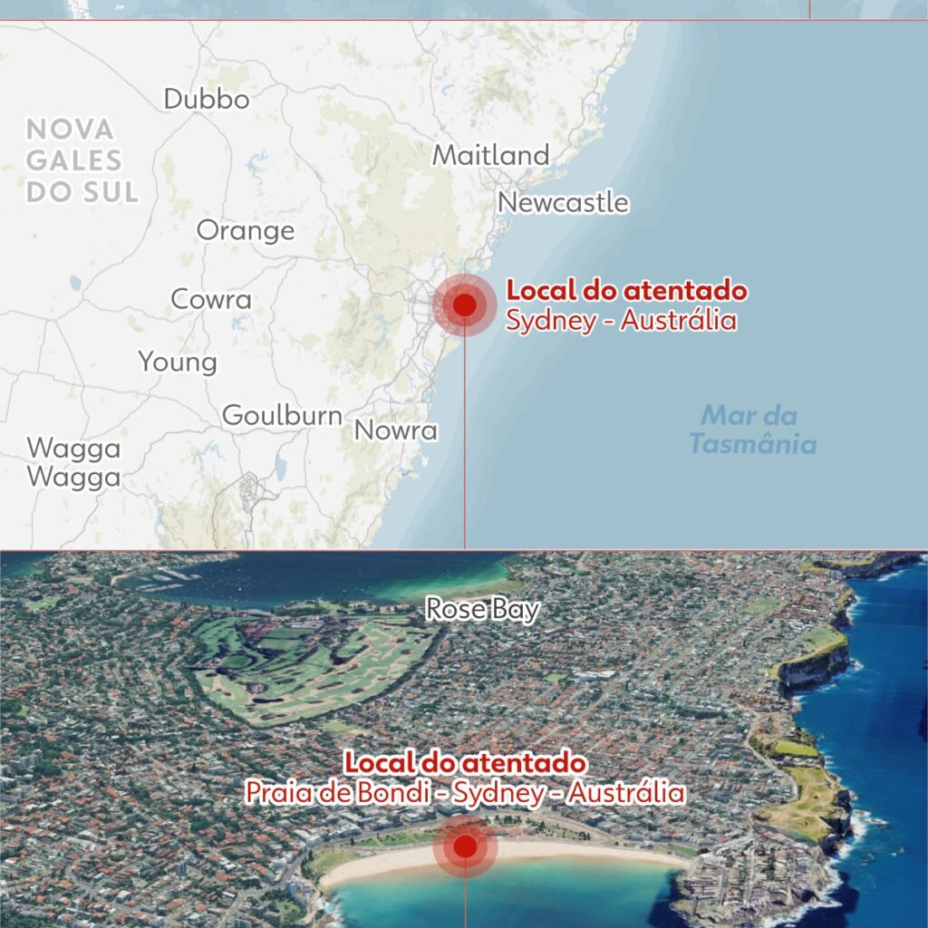 Atentado terrorista na Austrália: pai morre e filho é detido em Bondi