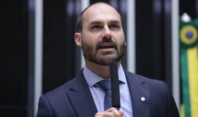 Eduardo Bolsonaro vê com otimismo conversa entre Trump e Lula