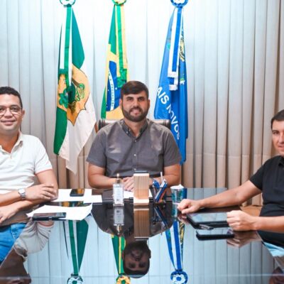 Vereador G Charles se reúne com o prefeito Lucas Galvão para tratar da execução de emendas impositivas