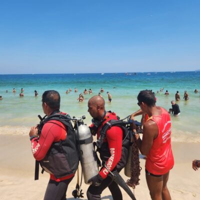 Piloto faz primeiro voo com propaganda antes de queda em Copacabana