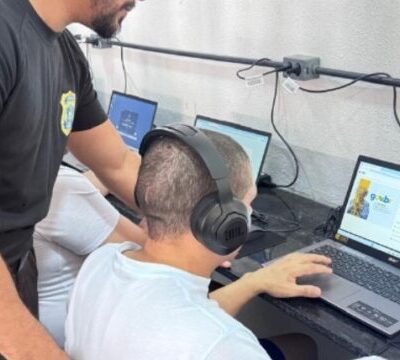 Caraúbas: Polícia Penal inaugura laboratório de informática na Cadeia Pública