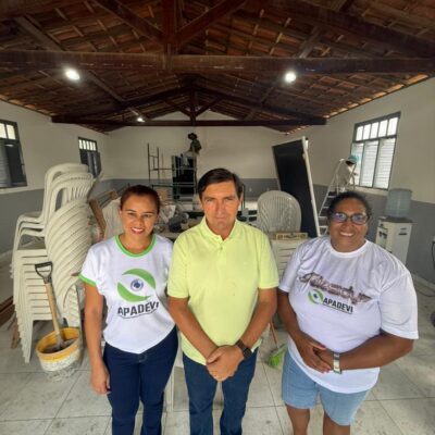 Vereador G. Charles acompanha obras de reforma na APADEVI viabilizadas por emenda do deputado Sargento Gonçalves
