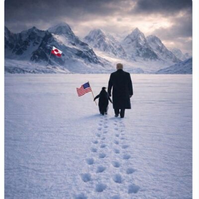 Casa Branca posta montagem de Trump com pinguim na Groenlândia e vira alvo de chacota