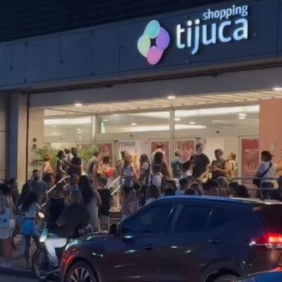 Incêndio no Shopping Tijuca leva ao fechamento de lojas e retirada de clientes