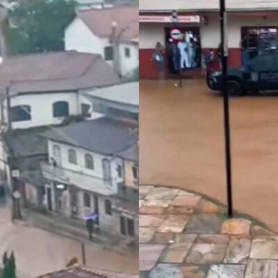 Temporais causam transtornos em cidades históricas mineiras