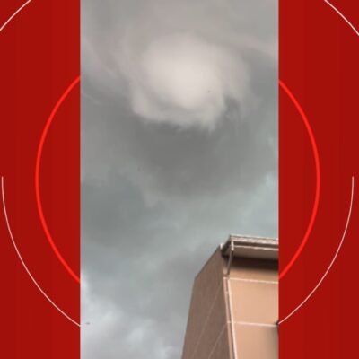 Tornado é confirmado em São José dos Pinhais com nuvem em formato de funil