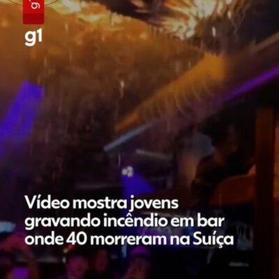 Vídeo mostra incêndio em bar na Suíça que matou cerca de 40 pessoas