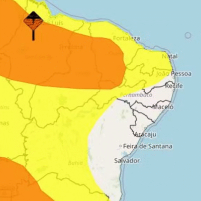 Inmet emite alerta de chuvas intensas para todo o RN